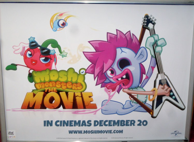 MOSHI MONSTERS THE MOVIE: Luvli & Zommer Quad Film Poster