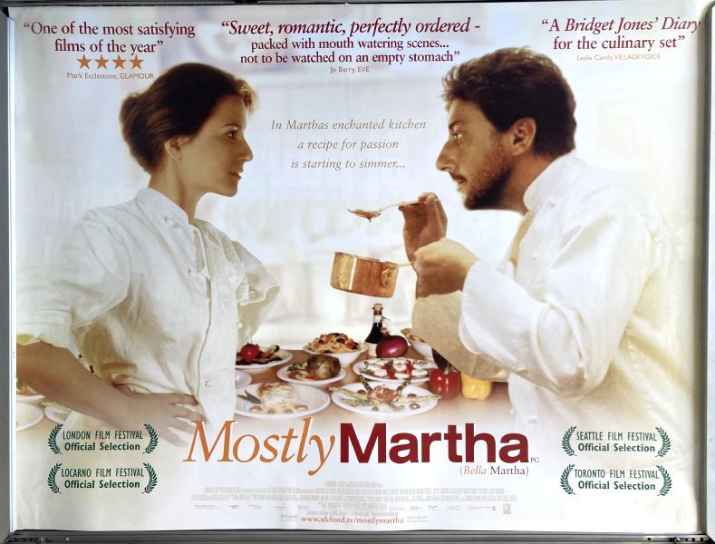 Cinema Poster: MOSTLY MARTHA aka Bella Martha 2001 (Quad) Martina Gedeck