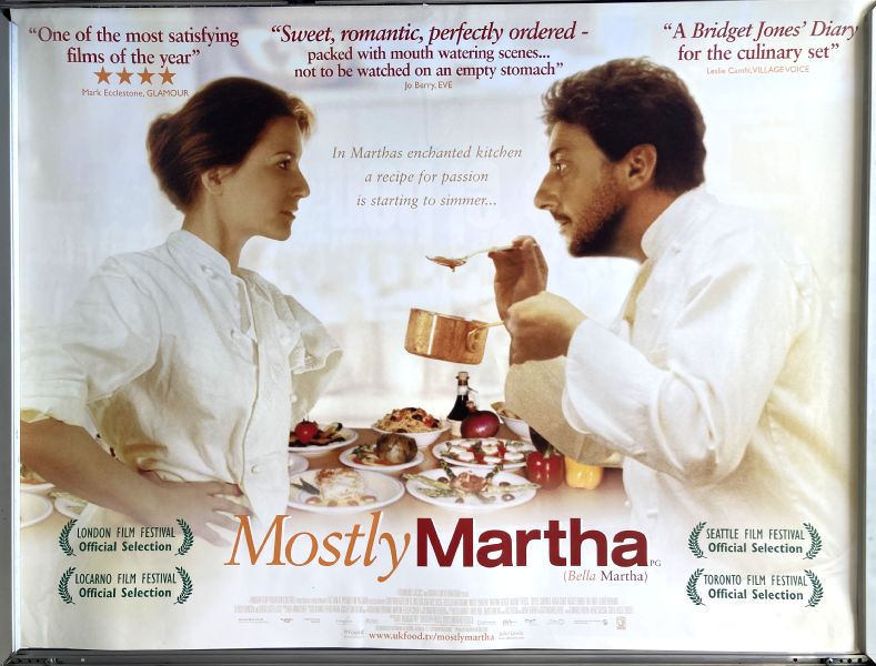 Cinema Poster: MOSTLY MARTHA aka Bella Martha 2001 (Quad) Martina Gedeck Cinema Poster: MOSTLY MARTHA aka Bella Martha 2001 (Quad) Martina Gedeck