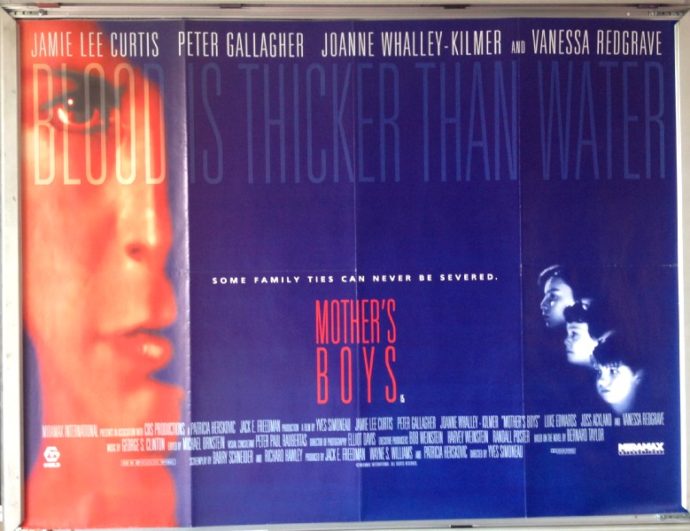 Cinema Poster: MOTHER'S BOYS 1993 (Quad) Jamie Lee Curtis Joanne Whalley Cinema Poster: MOTHER'S BOYS 1993 (Quad) Jamie Lee Curtis Joanne Whalley