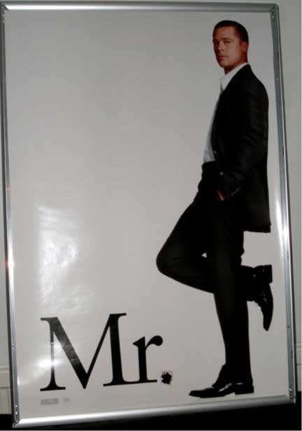 MR AND MRS SMITH: Main One Sheet Film Poster MR AND MRS SMITH: Main One Sheet Film Poster