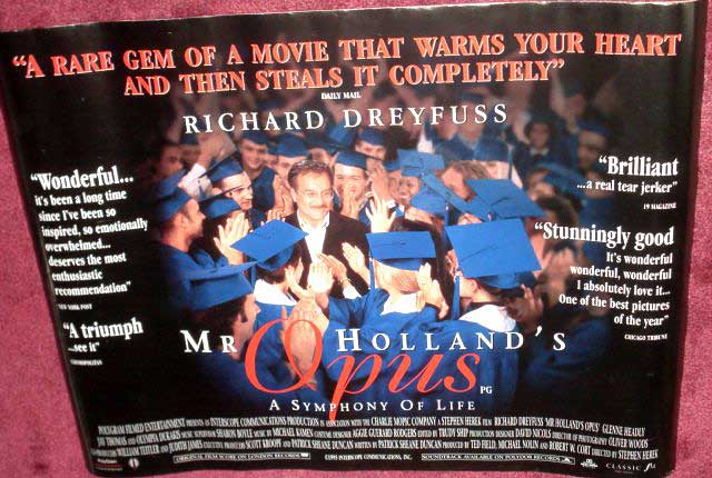 MR HOLLAND'S OPUS: UK Quad Film Poster MR HOLLAND'S OPUS: UK Quad Film Poster