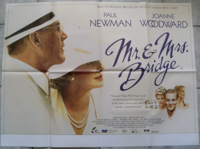 MR AND MRS BRIDGE: UK Quad Film Poster MR AND MRS BRIDGE: UK Quad Film Poster