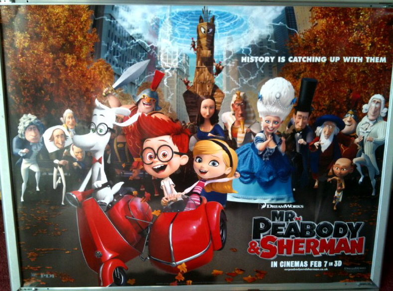 MR PEABODY & SHERMAN: Main UK Quad Film Poster MR PEABODY & SHERMAN: Main UK Quad Film Poster