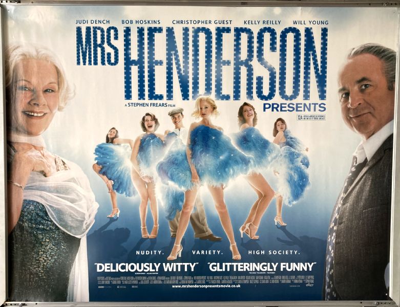Cinema Poster: MRS HENDERSON PRESENTS 2005 (Quad) Judi Dench Bob Hoskins Will Young Cinema Poster: MRS HENDERSON PRESENTS 2005 (Quad) Judi Dench Bob Hoskins Will Young