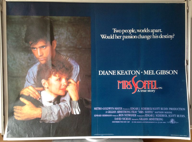 Cinema Poster: MRS SOFFEL 1985 (Quad) Diane Keaton Mel Gibson Matthew Modine Cinema Poster: MRS SOFFEL 1985 (Quad) Diane Keaton Mel Gibson Matthew Modine