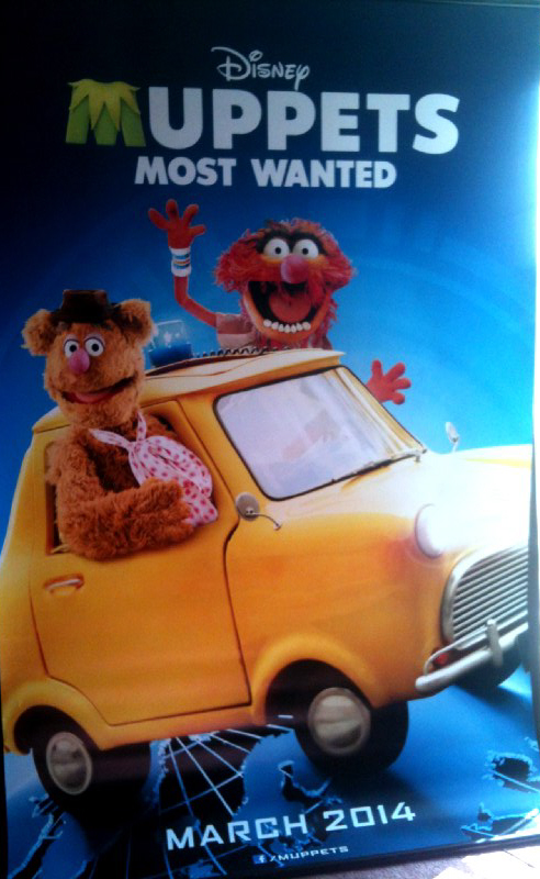 MUPPETS MOST WANTED: Fozzie & Animal Cinema Banner MUPPETS MOST WANTED: Fozzie & Animal Cinema Banner
