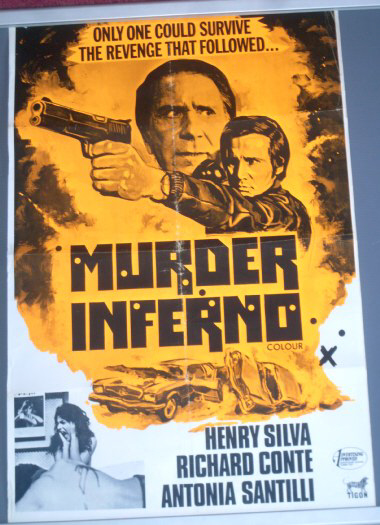 MURDER INFERNO: UK Quad Film Poster MURDER INFERNO: UK Quad Film Poster