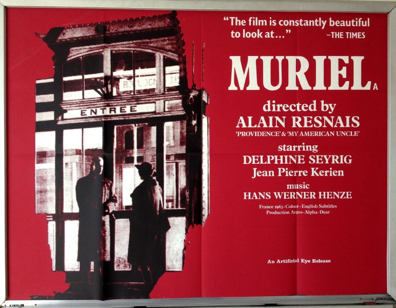 Cinema Poster: MURIEL 1963 (RR Quad) Delphine Seyrig Alain Resnais Nita Klein Cinema Poster: MURIEL 1963 (RR Quad) Delphine Seyrig Alain Resnais Nita Klein