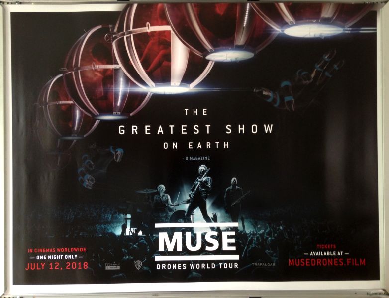 Cinema Poster: MUSE DRONES WORLD TOUR 2018 (Quad) July 12th Live Beamback Cinema Poster: MUSE DRONES WORLD TOUR 2018 (Quad) July 12th Live Beamback