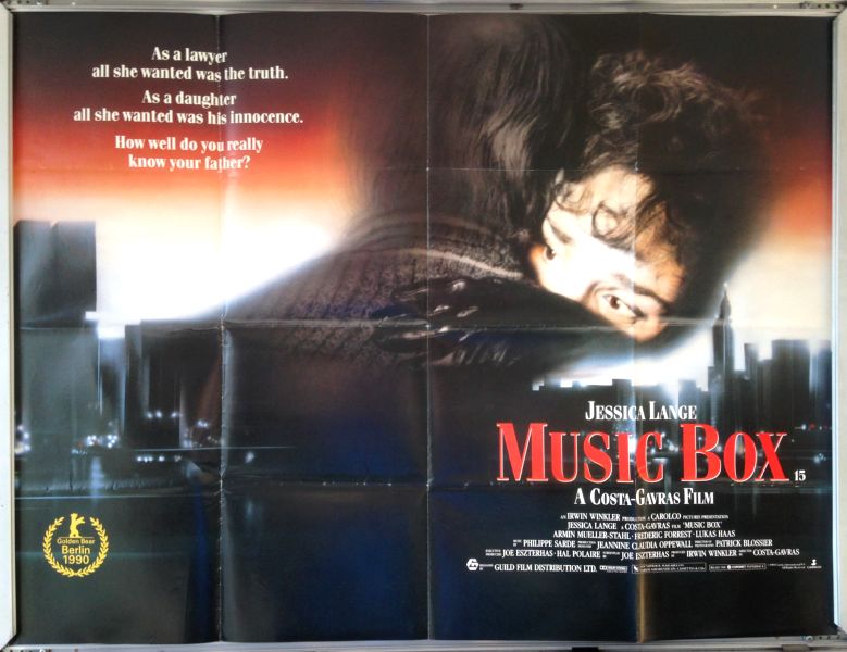 Cinema Poster: MUSIC BOX 1990 (Quad) Jessica Lange Armin Mueller-Stahl