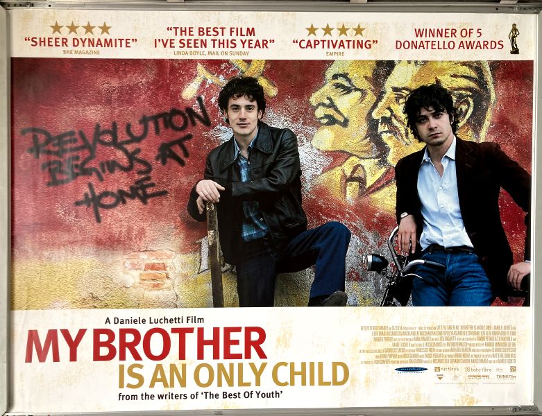 Cinema Poster: MY BROTHER IS AN ONLY CHILD 2007 (Quad) Elio Germano Riccardo Scamarcio