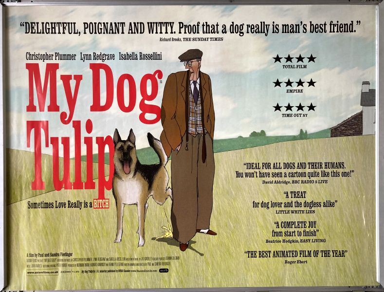 Cinema Poster: MY DOG TULIP 2009 (Quad) Christopher Plummer Lynn Redgrave
