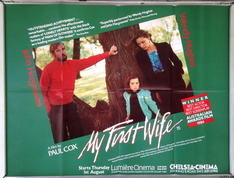 Cinema Poster: MY FIRST WIFE 1984 (Quad) John Hargreaves Wendy Hughes Cinema Poster: MY FIRST WIFE 1984 (Quad) John Hargreaves Wendy Hughes