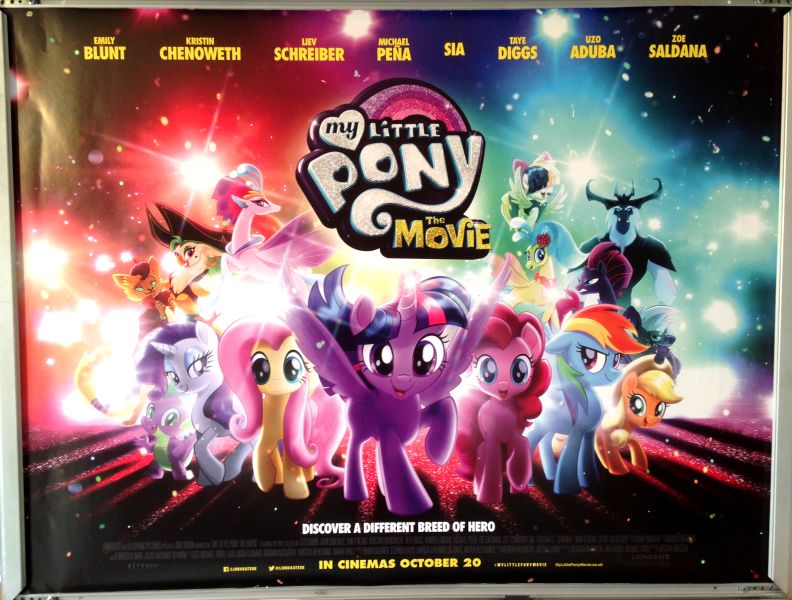 Cinema Poster: MY LITTLE PONY 2017 (Quad) Emily Blunt Liev Schreiber 