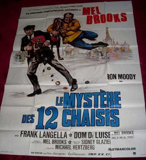 TWELVE CHAIRS, THE: French Grande Film Poster TWELVE CHAIRS, THE: French Grande Film Poster