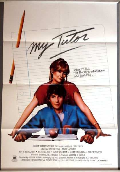Cinema Poster: MY TUTOR 1983 (One Sheet) Matt Lattanzi Caren Kaye