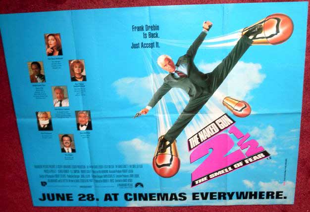 NAKED GUN 2 1/2 THE SMELL OF FEAR: UK Quad Film Poster