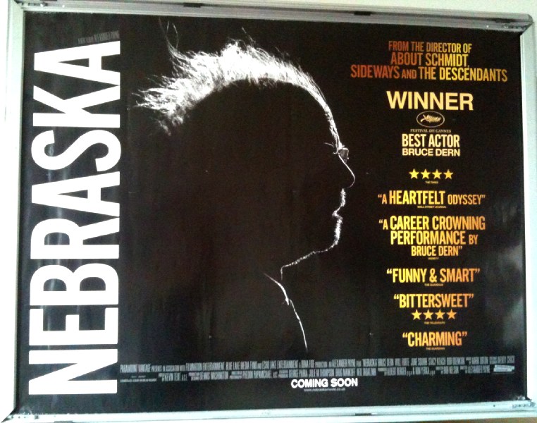 Cinema Poster: NEBRASKA 2013 (Quad) Bruce Dern Will Forte Stacy Keach