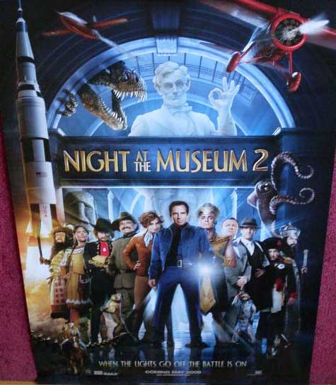 NIGHT AT THE MUSUEM 2: Advance UK Quad Film Poster
