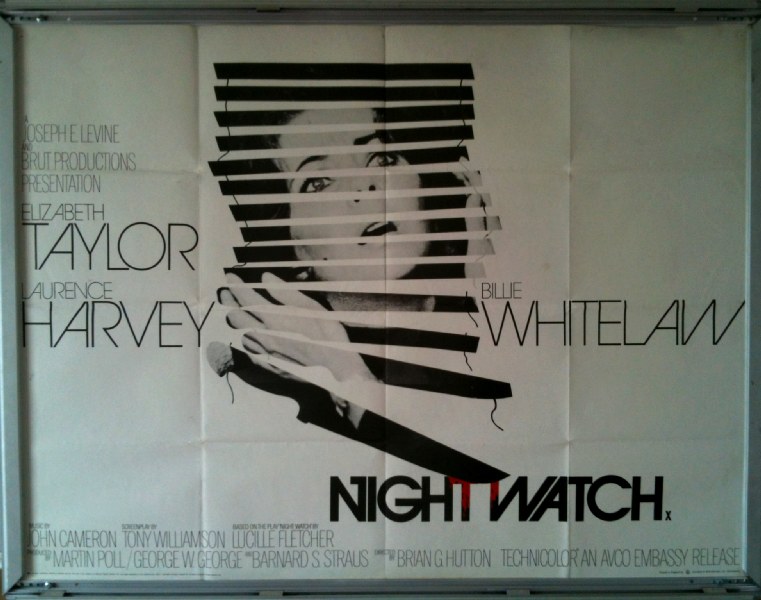 Cinema Poster: NIGHT WATCH 1973 (QUAD) Elizabeth Taylor Billie Whitelaw