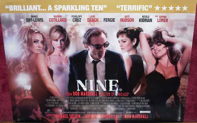 NINE: Main UK Quad Film Poster