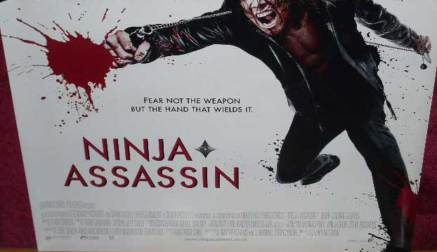 NINJA ASSASSIN: Main UK Quad Film Poster