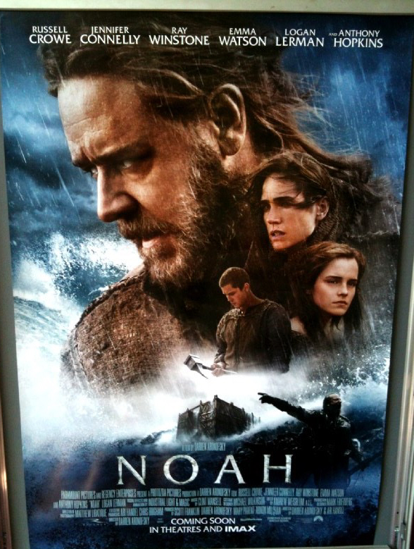 Cinema Poster: NOAH 2014 (Main One Sheet) Russell Crowe Anthony Hopkins