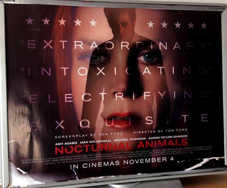 Cinema Poster: NOCTURNAL ANIMALS 2016 (Main Quad) Tom Ford Amy Adams