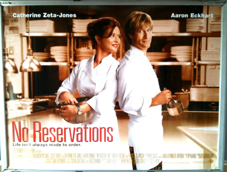 NO RESERVATIONS: Main UK Quad Film Poster