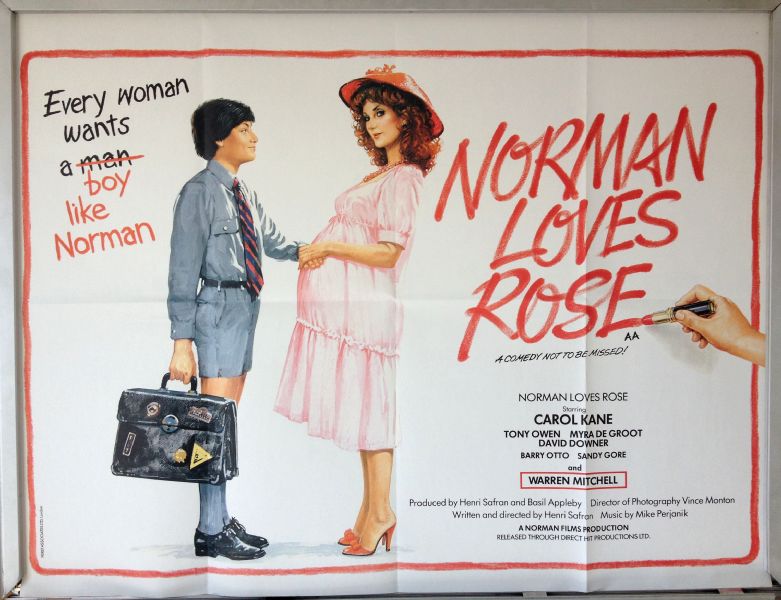 Cinema Poster: NORMAN LOVES ROSE 1982 (Quad) Carol Kane Tony Owen Cinema Poster: NORMAN LOVES ROSE 1982 (Quad) Carol Kane Tony Owen