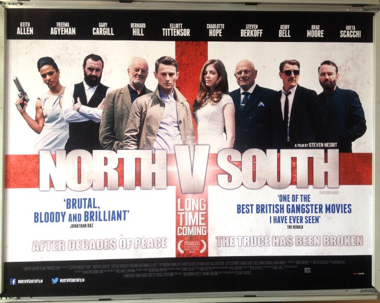 Cinema Poster: NORTH V SOUTH 2015 (Quad) Freema Agyeman Keith Allen