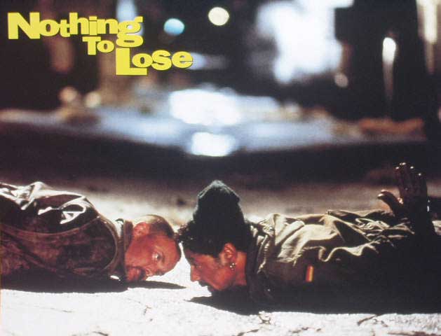 NOTHING TO LOSE: Lobby Card (Lying In Road) NOTHING TO LOSE: Lobby Card (Lying In Road)