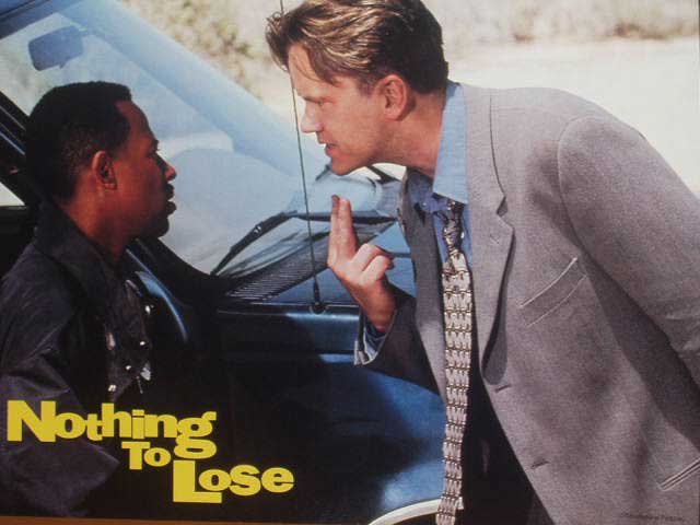 NOTHING TO LOSE: Lobby Card (Robbins & Lawrence Argue) NOTHING TO LOSE: Lobby Card (Robbins & Lawrence Argue)