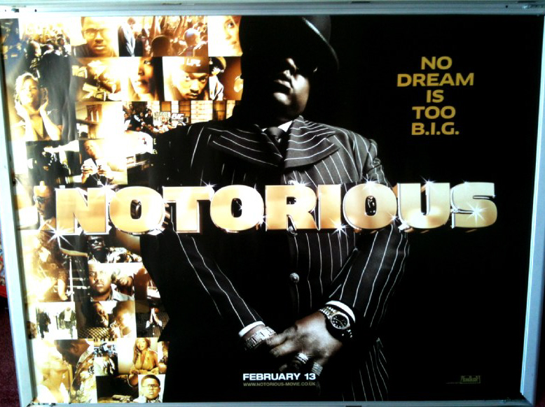 NOTORIOUS: Main UK Quad Film Poster