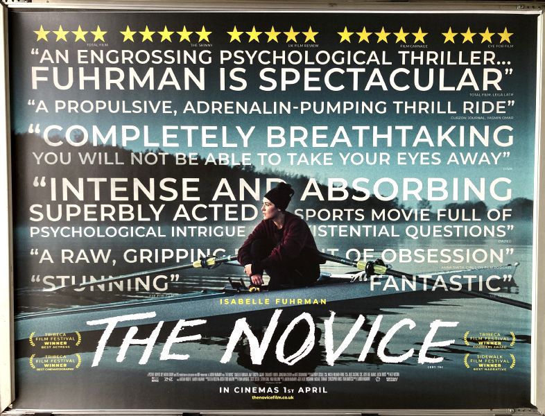 Cinema Poster: NOVICE, THE 2022 (Quad) Isabelle Fuhrman Amy Forsyth Dilone