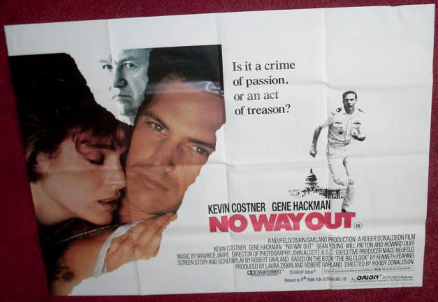 NO WAY OUT: Quad Film Poster NO WAY OUT: Quad Film Poster