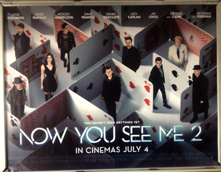 Cinema Poster: NOW YOU SEE ME 2  2016 (Quad) Daniel Radcliffe Lizzy Caplan Michael Caine