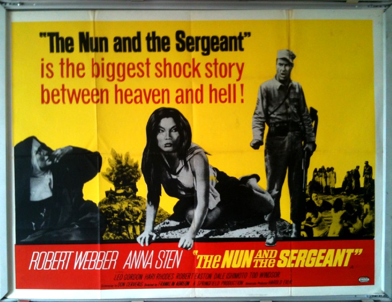 Cinema Poster: NUN AND THE SERGEANT, THE 1962 (QUAD) Robert Webber Leo Gordon Cinema Poster: NUN AND THE SERGEANT, THE 1962 (QUAD) Robert Webber Leo Gordon