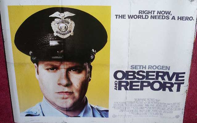 OBSERVE AND REPORT: Main UK Quad Film Poster OBSERVE AND REPORT: Main UK Quad Film Poster