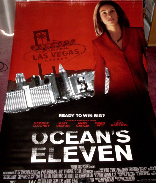 OCEAN'S ELEVEN: Tess Ocean/Julia Roberts Cinema Banner OCEAN'S ELEVEN: Tess Ocean/Julia Roberts Cinema Banner