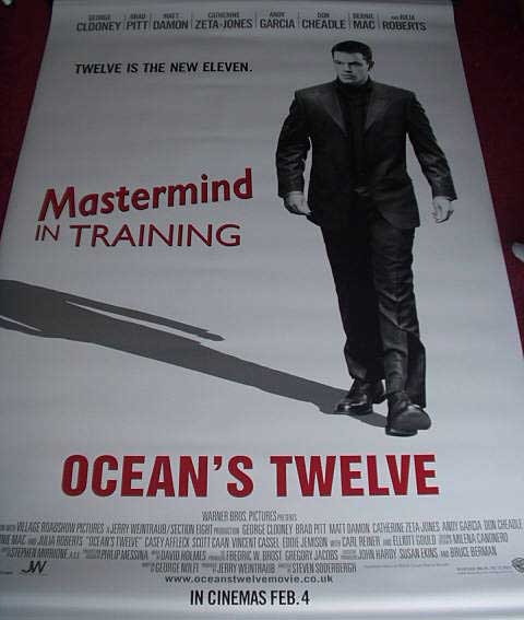 OCEAN'S TWELVE: Matt Damon Cinema Banner