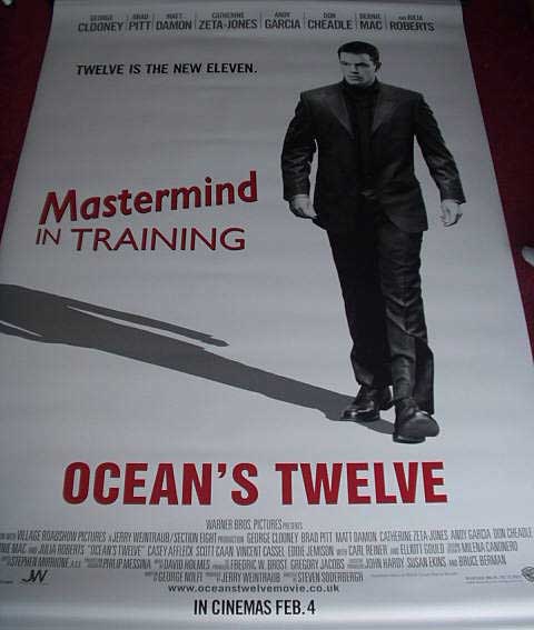 OCEAN'S TWELVE: Matt Damon Cinema Banner OCEAN'S TWELVE: Matt Damon Cinema Banner