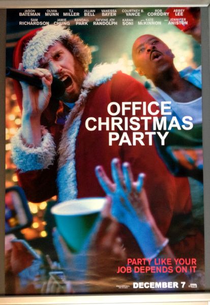 Cinema Poster: OFFICE CHRISTMAS PARTY 2016 (TJ One Sheet) Jennifer Aniston T.J. Miller Cinema Poster: OFFICE CHRISTMAS PARTY 2016 (TJ One Sheet) Jennifer Aniston T.J. Miller