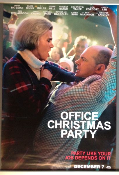 Cinema Poster: OFFICE CHRISTMAS PARTY 2016 (RC & KM One Sheet) Kate McKinnon Jason Bateman