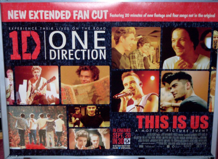 ONE DIRECTION THIS IS US: UK Quad Film Poster ONE DIRECTION THIS IS US: UK Quad Film Poster