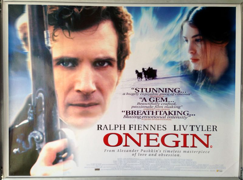 Cinema Poster: ONEGIN 1999 (Quad) Ralph Fiennes Liv Tyler Lena Headey Cinema Poster: ONEGIN 1999 (Quad) Ralph Fiennes Liv Tyler Lena Headey