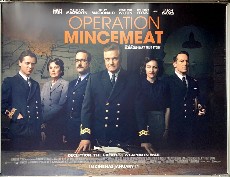 Cinema Poster: OPERATION MINCEMEAT 2022 (Incorrect January Date Quad) Colin Firth