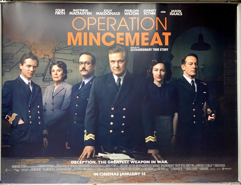 Cinema Poster: OPERATION MINCEMEAT 2022 (Incorrect January Date Quad) Colin Firth Cinema Poster: OPERATION MINCEMEAT 2022 (Incorrect January Date Quad) Colin Firth