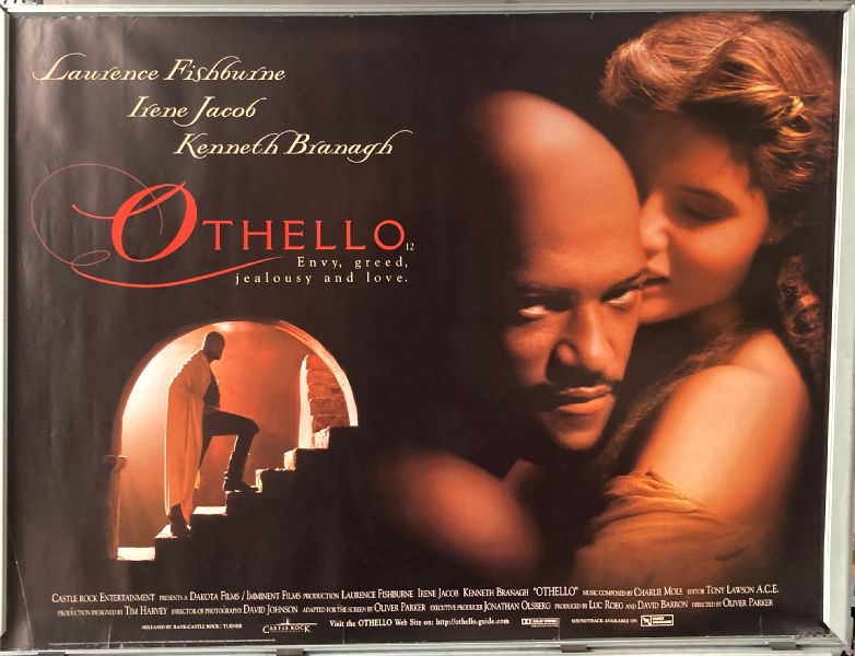 Cinema Poster: OTHELLO 1995 (Quad) Laurence Fishburne Kenneth Branagh